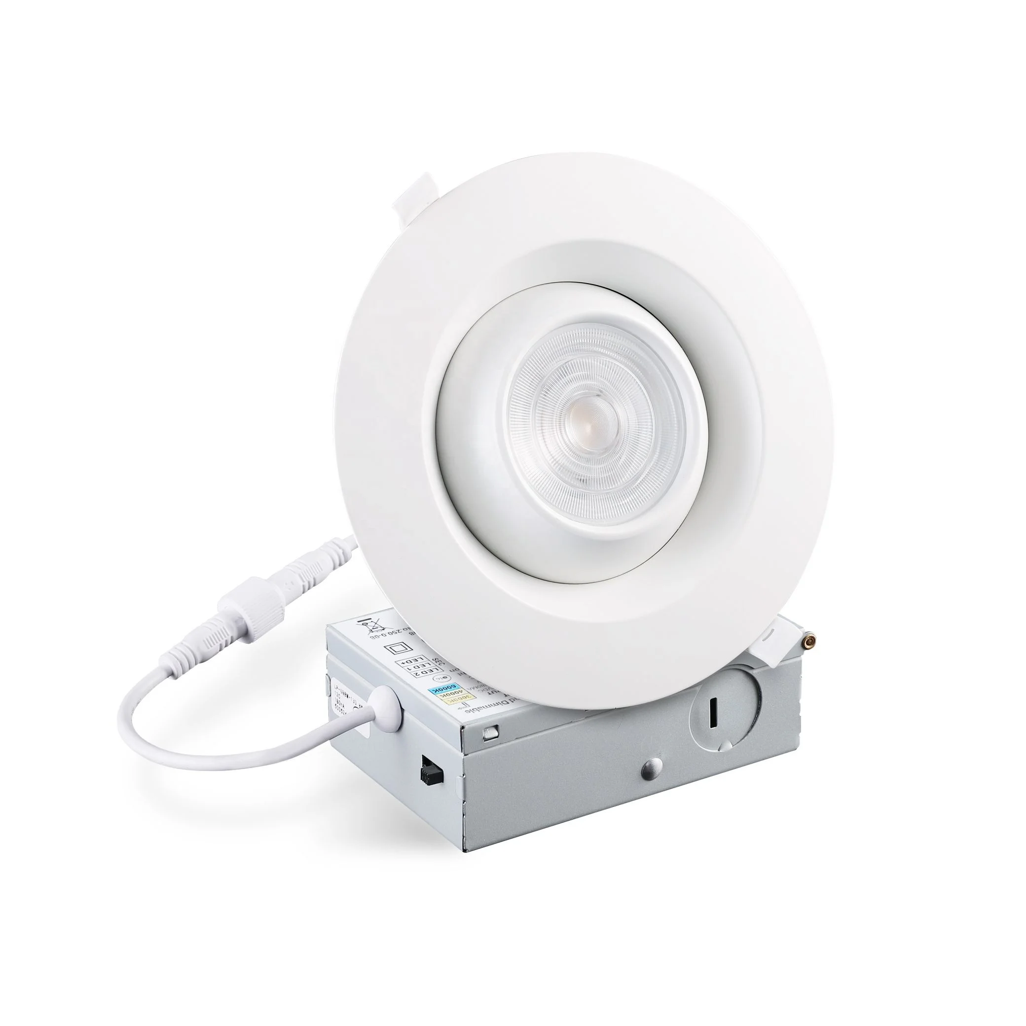 Excellent Product ETL ES FCC 3inch Gimbal COB LED Recessed Downlight Eyeball Damp Location 3CCT DIP Switch 3000K 4000K 5000K