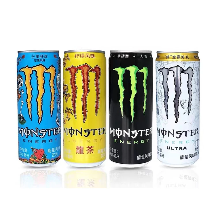 2021 New Listing Monster Multiple Flavor Energy Drinks 330ml 0 Sugar Energy Drinks