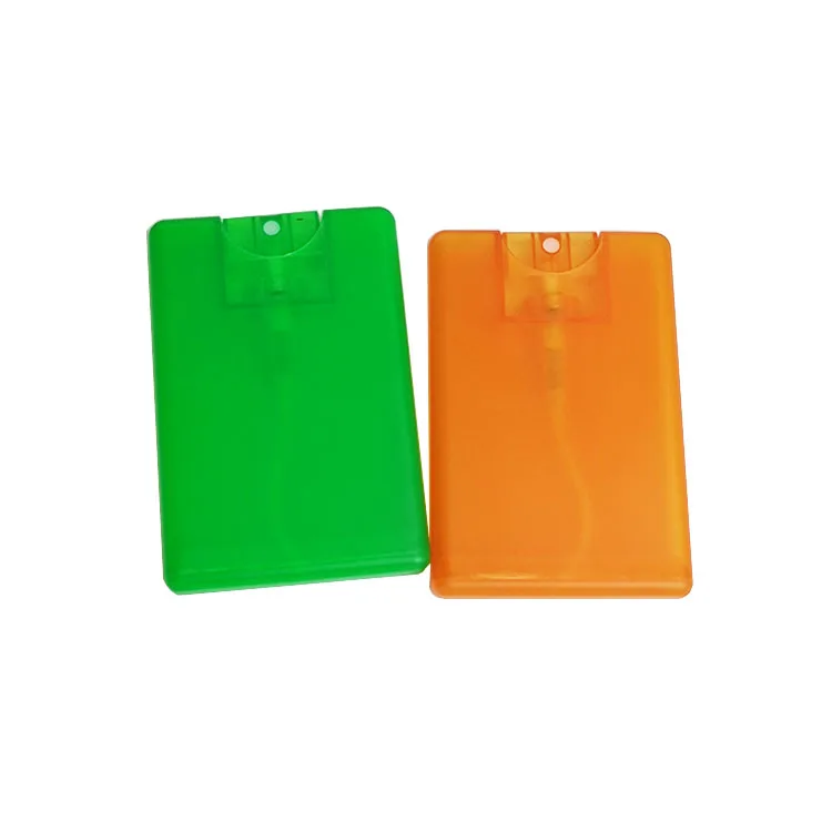 Empty Pocket Perfume Bottle 20ml Credit Card Spray Plastic Bottle Square Flat Shape Water Misty Sprayer Wholesale Price Stock