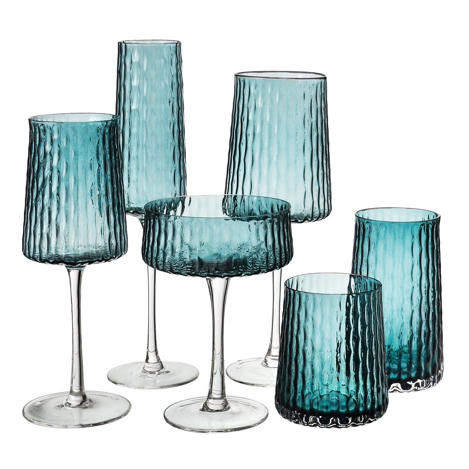 Набор бокалов для вина самьо ручной работы