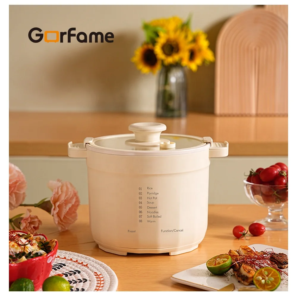 New Mini Slow Cooker Electric Crock Pot 6 Presetting Electric Smart Cookware