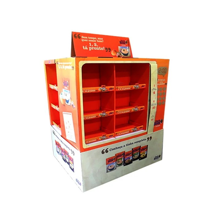 2024 New HOT New Wholesale Promotion Advertising 1/4 Half Rack Cardboard Pdq Pallet Display