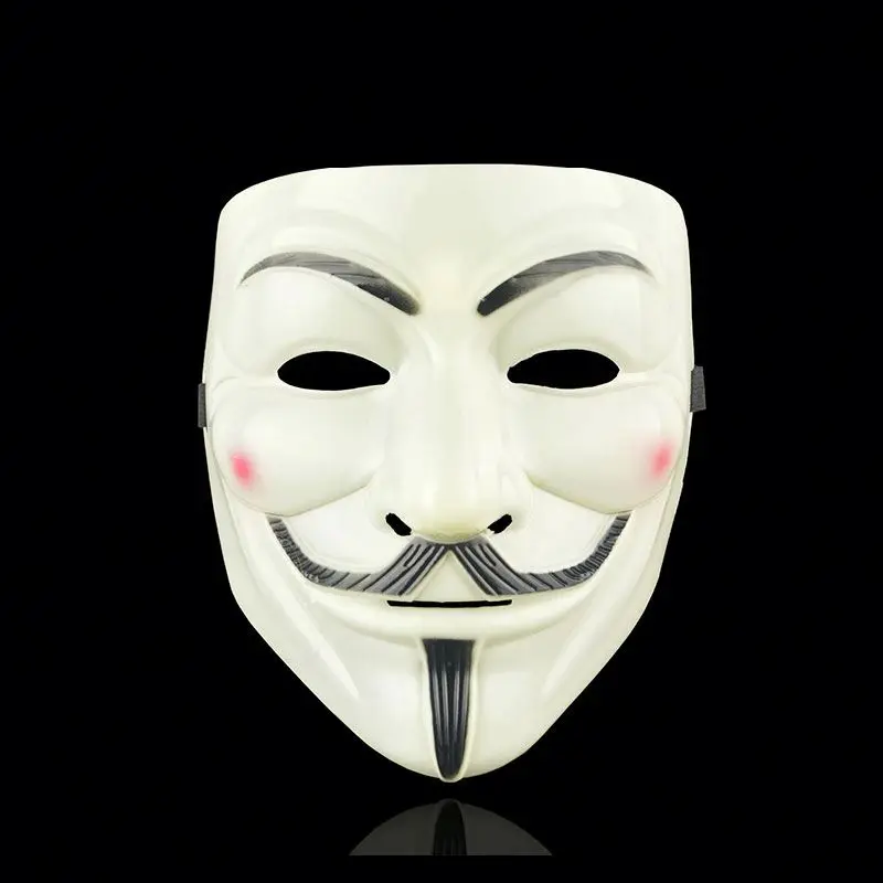 Movie Cosplay V for Vendetta Hacker Mask Anonymous Guy Fawkes Halloween Christmas Party Gift for Adult Kids Film Theme Mask