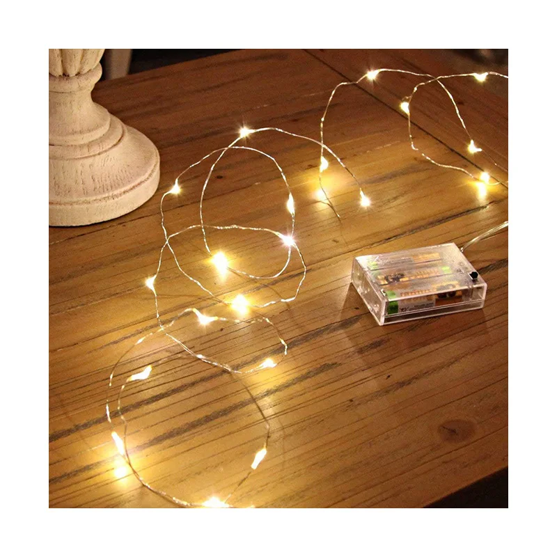 Cross-border new battery box USB copper string lights cake decoration gift led Christmas wire