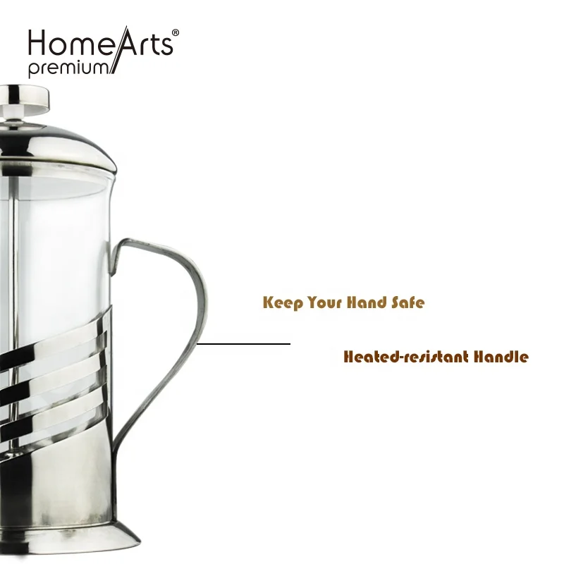 600ml Borosilicate Accessories Glass Coffee Maker French Press