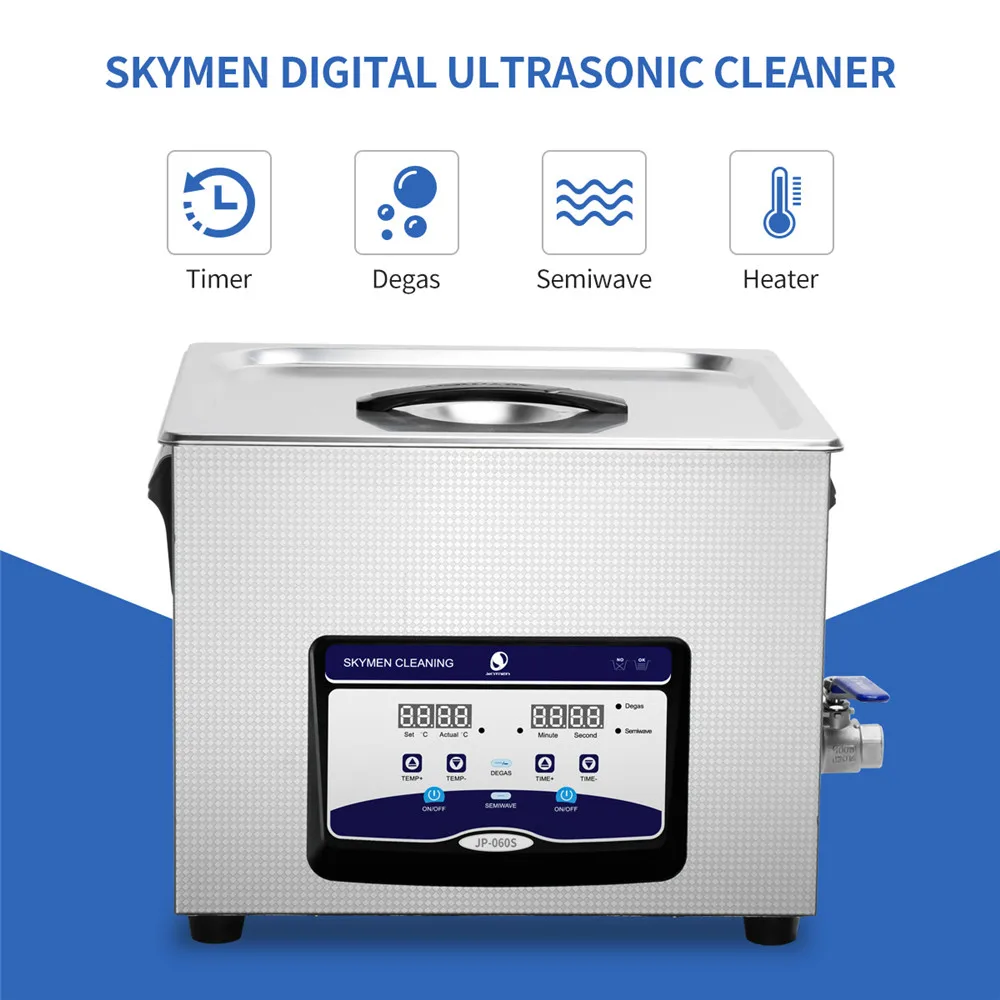  Skymen цифровой ультразвуковой стиральной машины 15L для частей ультра Sonic зубная щётка