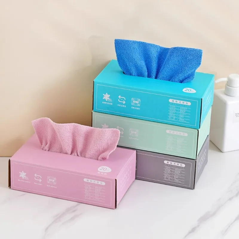 Best lazy man rag 20x20cm lazy kitchen nonstick wiping rags no fade non-woven lazy rag