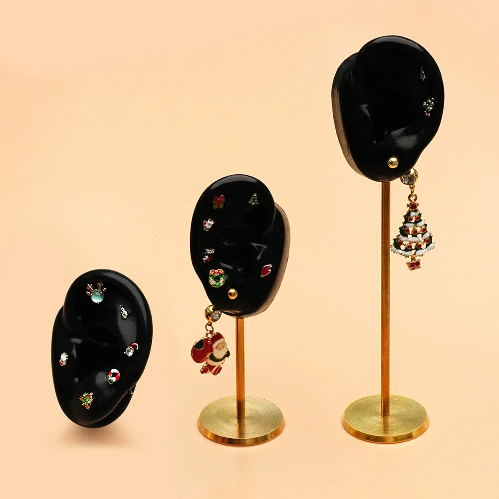 Toposh hot sale silicon mold ear display model stand show earring piercing jewelry display tool nose piercing display
