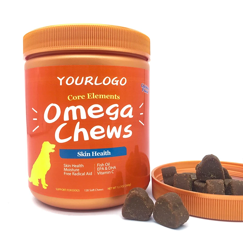 Wholesale Omega Dry Pet Health Food And Supplement Nutrition Cat Snack Suppliers For Pet Skin Health