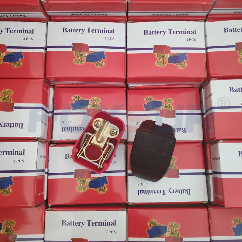 1 pair positive & negative electrode quick release lift off connector clamps car battery terminals