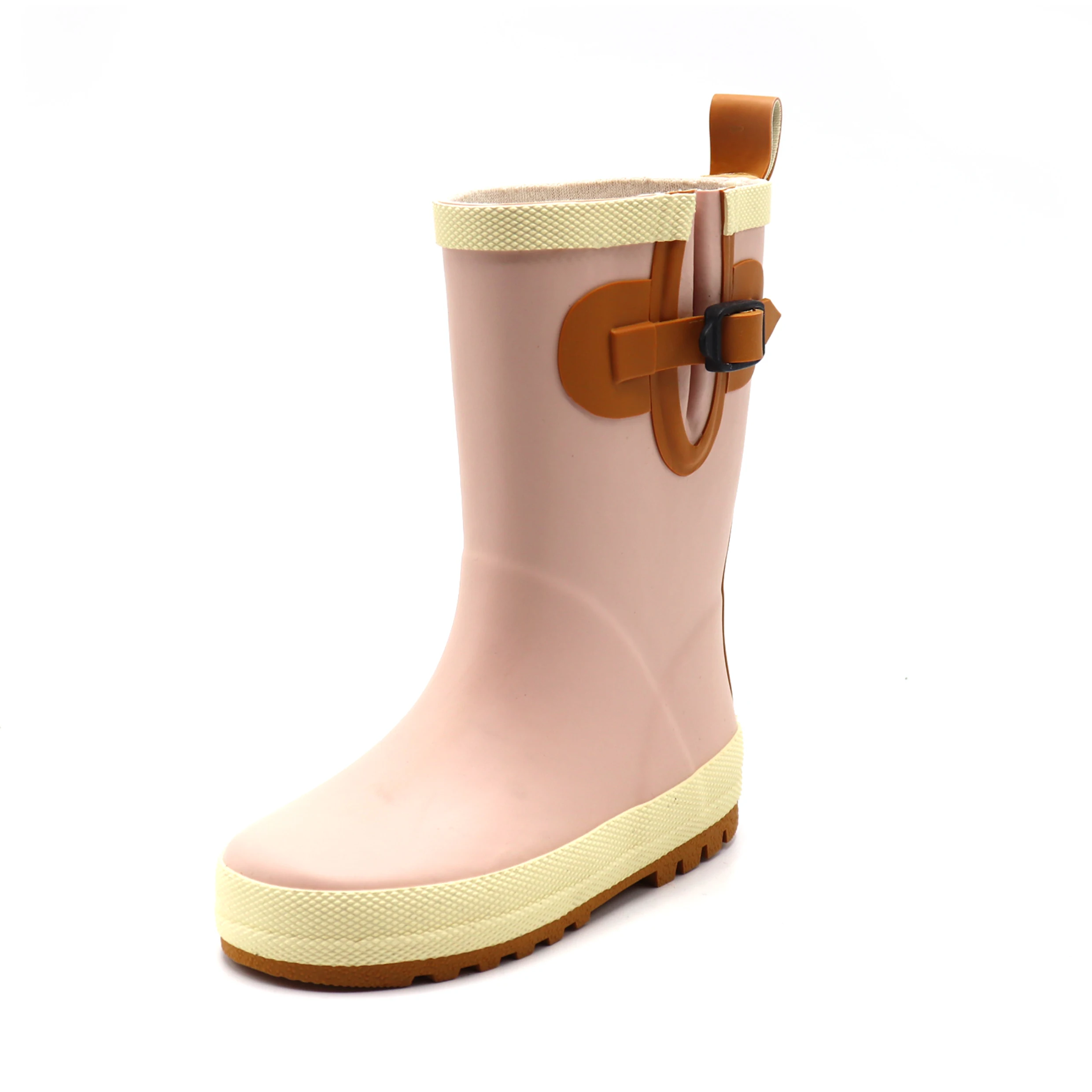 Wholesale factory price brightly color rain boots yellow waterproof gumboots rubber rain shoes