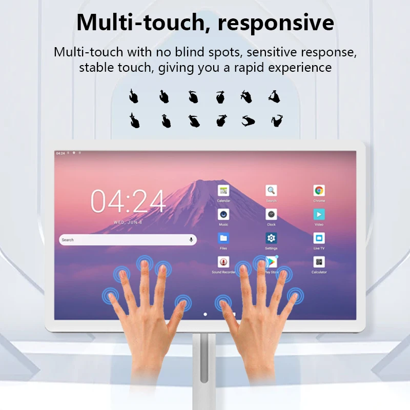 32-дюймовый стоячий Android FHD Smart TV интерактивный WiFi Портативный Емкостный сенсорный экран дисплей Мобильный смарт-экран