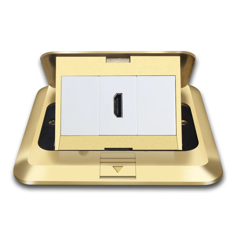 SETO pop-up power ground socket multimedia link with cable 20cm socket multi-function power socket slide cover hidden