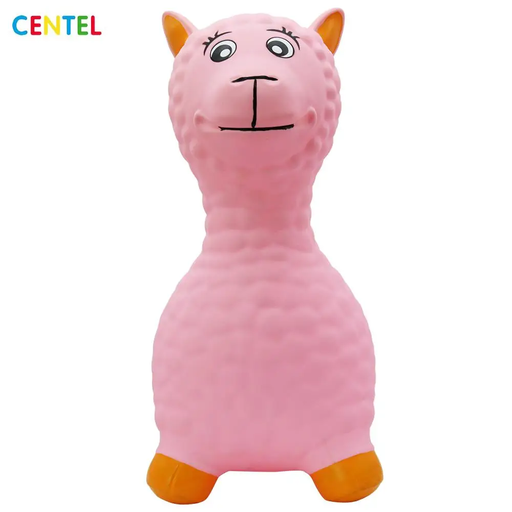 
New Arrival PVC Inflatable Lama Toy Ride Animal Toy Cute Jumping Toy 