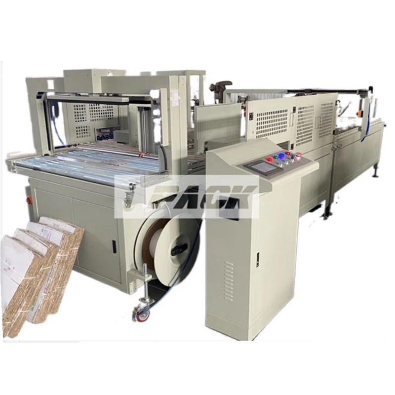 China IPACK Corrugated Carton Bundling Machine with  PP Belt Manufacturing Machinery
