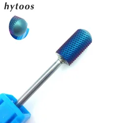 HYTOOS Blue Carbide Nail Drill Bit Black Rainbow Rotary Nail Bits Milling Cutter for Manicure Nails Accessories Remove Gel