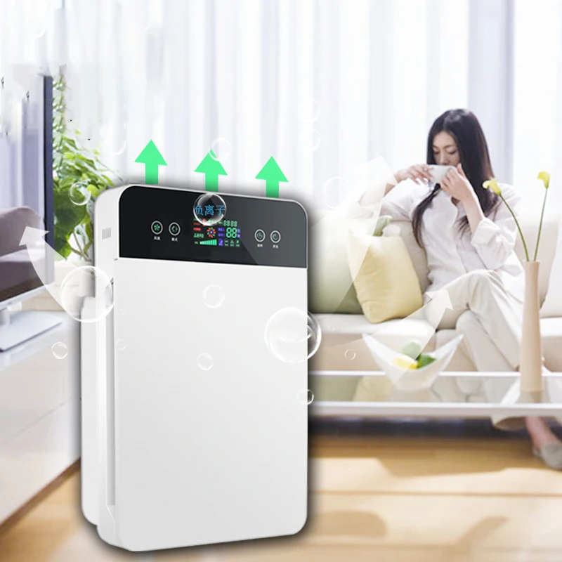 Custom Logo Oem LED display UVC lamp HEPA Home Air Purifier Manufacturer 110v 220v Air Cleaner Home