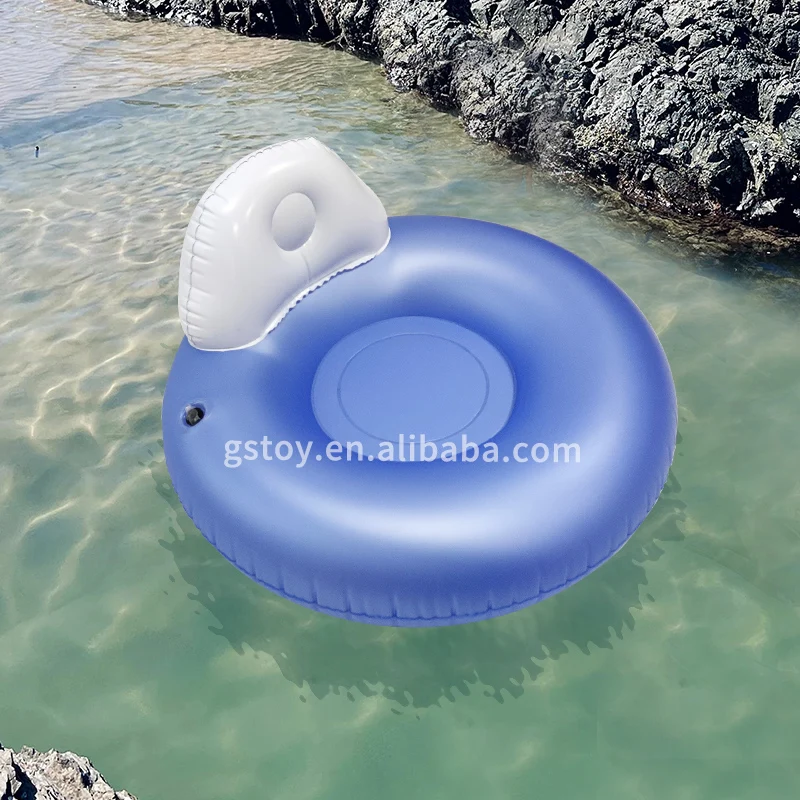 Blow Up Adults Pool Floating Water Tube Swimming Floating Ring Inflatable Pool Floats with Backrest