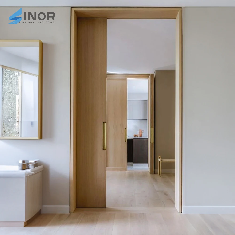 Modern Style Exterior Door Pocket Metal Front Interior Sliding Low Price