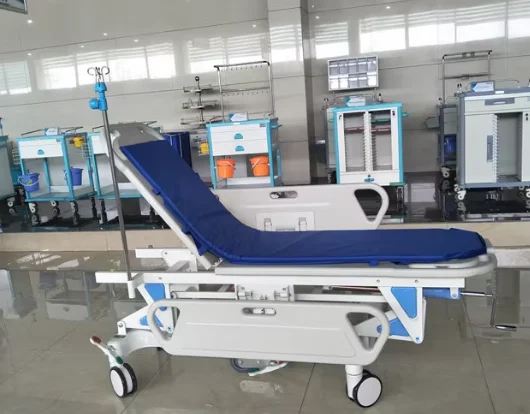 Hospital Medical Trolley Hospital Patient Transfer Bed Emergency Transport  Trolley