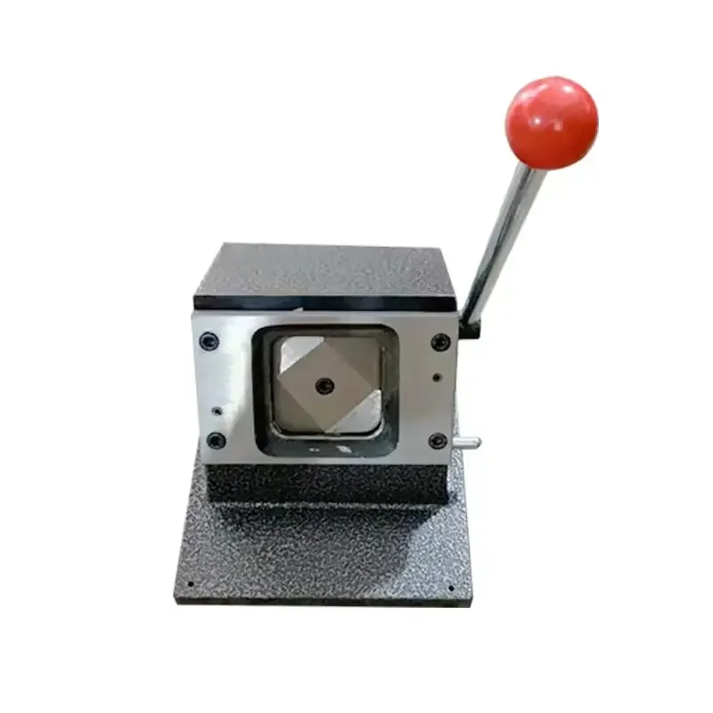 61*61 мм Круглый угол ручной резак для бумаги настольные машины изготовления кнопок