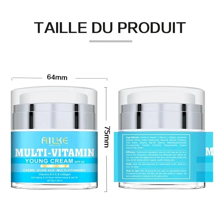 Ailke 2024 Hot Sale Chinese Best Quality Fast Super Black Skin Face Bleaching Cream Whitening For Women