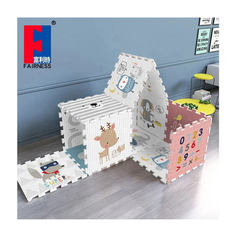 Fairness multicolor Non-Toxic Interlocking Floor xpe Foam baby mat puzzle exercise puzzle mat for kids