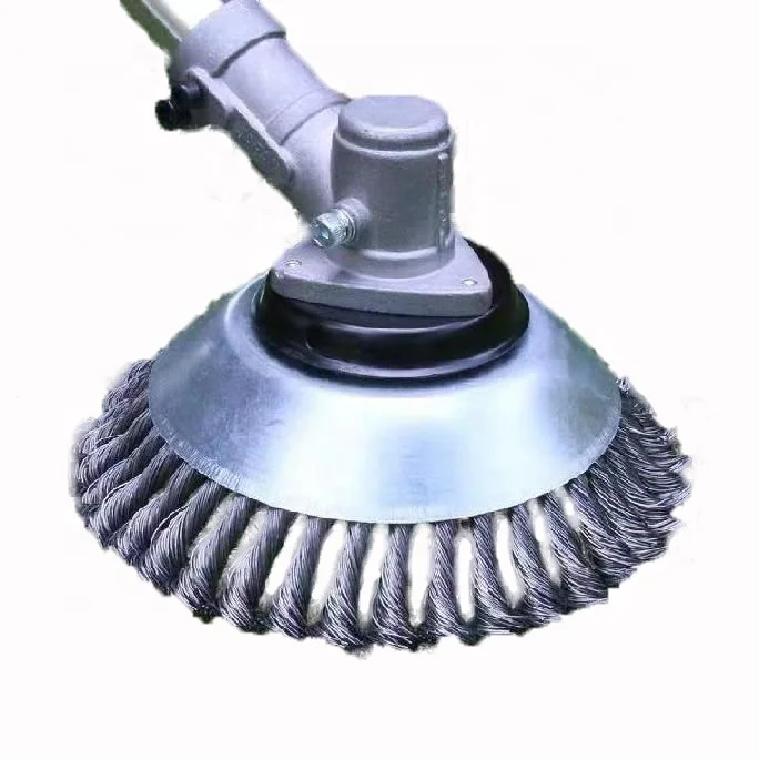 8 inch Steel Wire Wheel Lawn Mower Grass Trimmer Brush Cutter Weed Wheel Weeding Disc For Weeding Machine