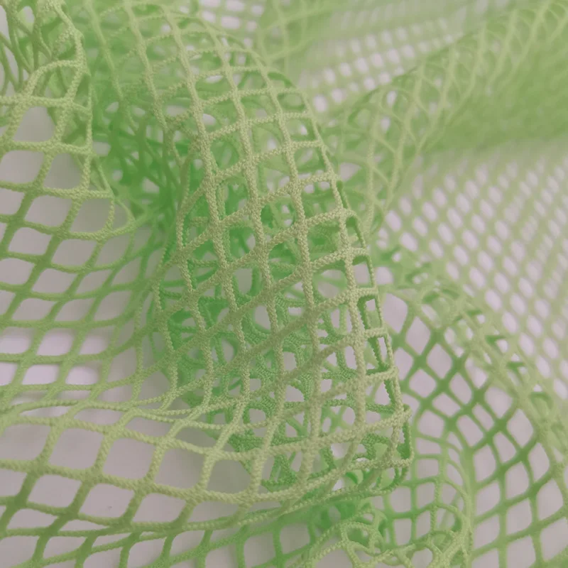 Warp knitted polyester ammonia pineapple grid sports mesh fabric four elastic mesh fabric