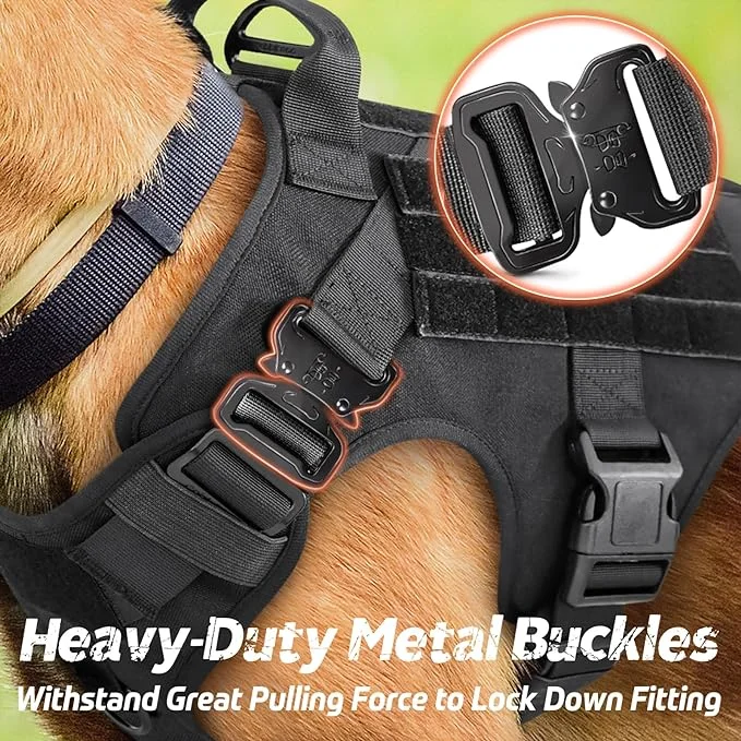 Dog Harness for Large Dogs with Handle Dog Vest  Adjustable Training Hunting Walking