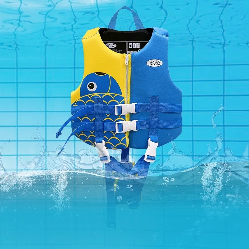 Бесплатный образец, детский плавучий жилет для плавания, милый купальник с мультяшными животными, детский спасательный жилет, куртка