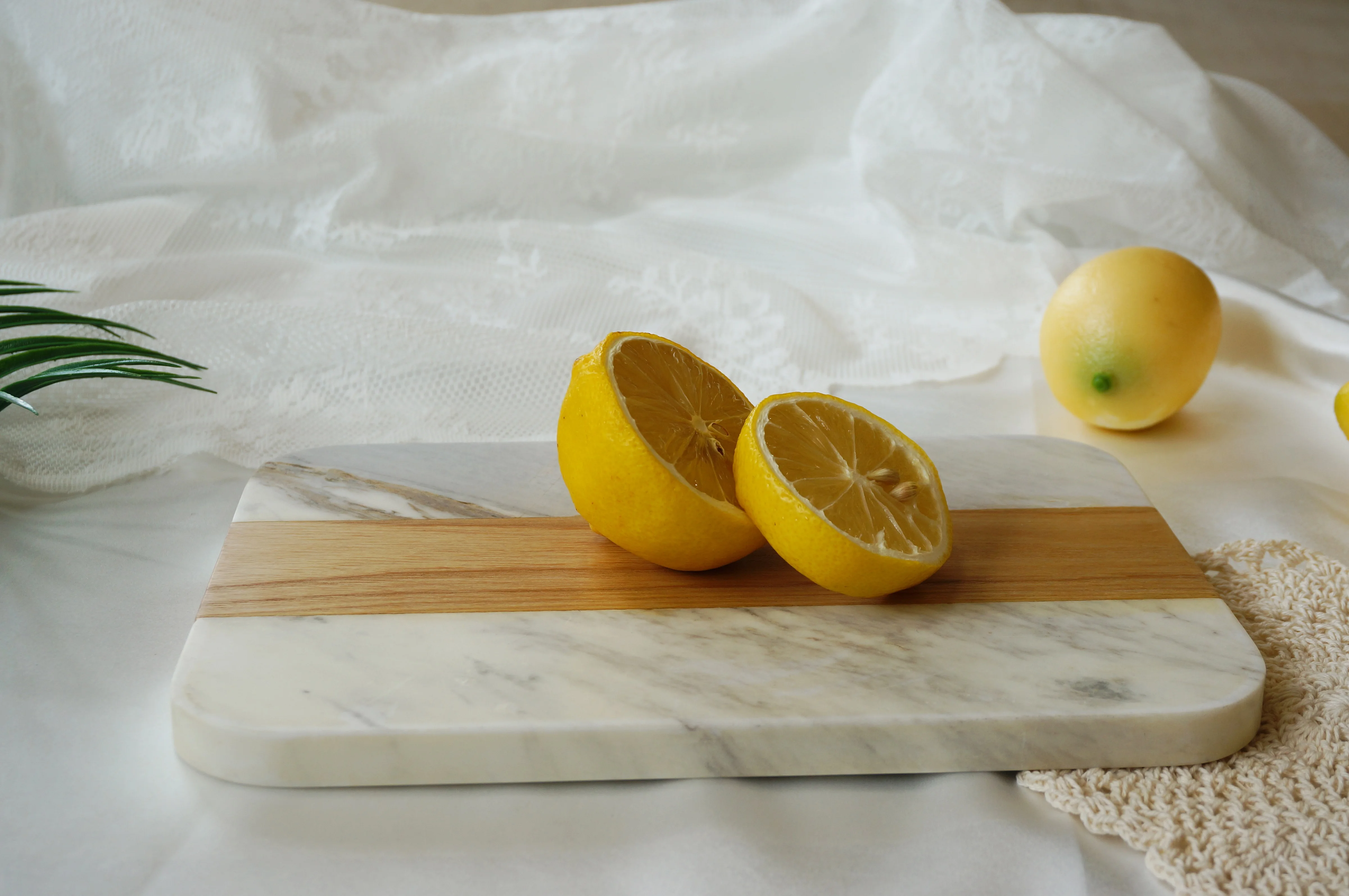 
Factory price cheese cutting boards wholesale marble + wood material chopping board 