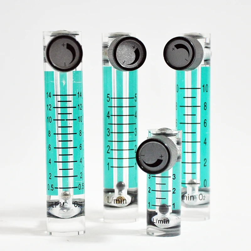 Darhor DFG-6T O2 hospital medical air regulator Acrylic Flow Meter with adjust valve