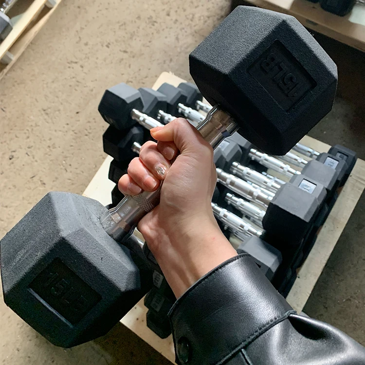 China Supplier Dumbbells High Quality 10kg Dumbbell Set Hexhead Dumbbells For Exercise Body