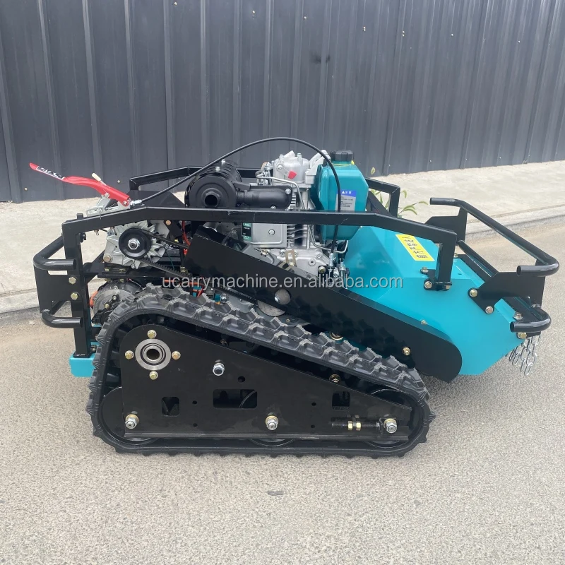 High Efficient Flail Grass Mower 600/800mm Diesel Remote Control Robot Cutting Grass Machine Lawn Mower Mower For Sale