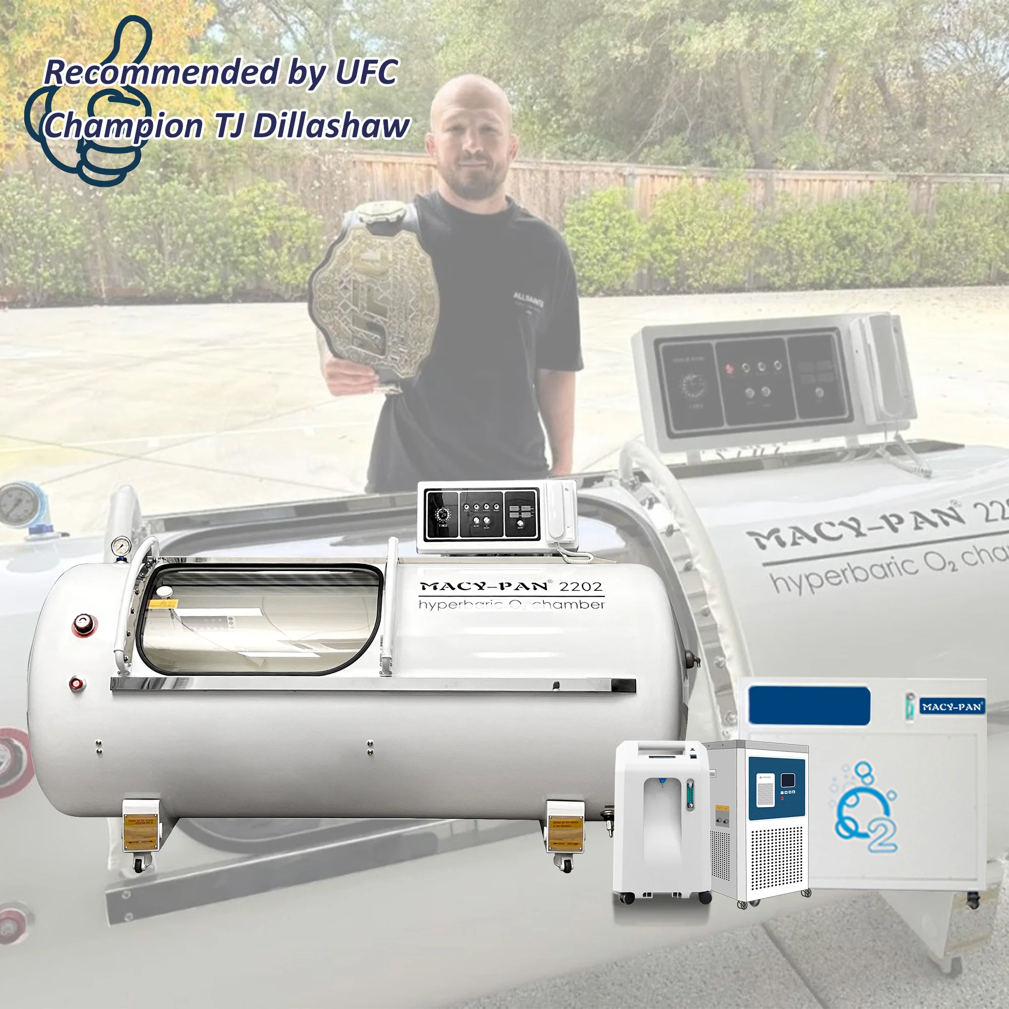 MACY-PAN 2 ATA Hard Lying Type Hyperbaric Oxygen Chamber Accessories Air cooler for Hyperbaric chamber