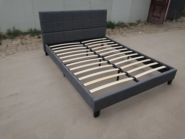 Latest Luxury cheap King Size Stylish Headboard Bedroom Furniture Bed Frame