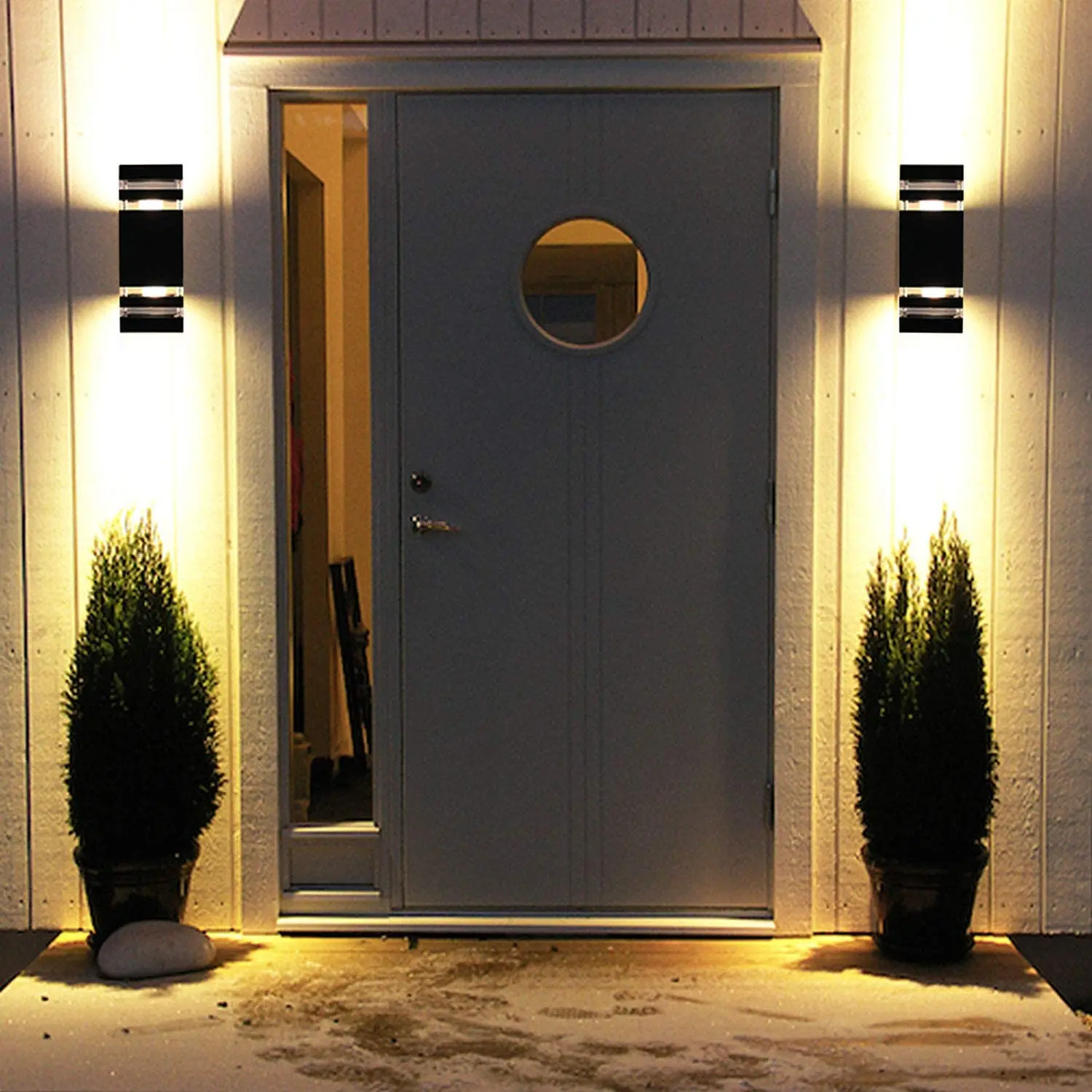 Hot Sale Modern Home Lighting E26 LED Wall Light Hotel Villa Exterior mounted Waterproof Cylinder Outdoor Wall Lamp