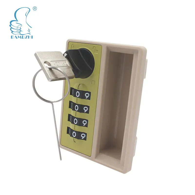 DMZ-6031 High quality plastic 4 digits combination lock with handle for cabinet and furniture