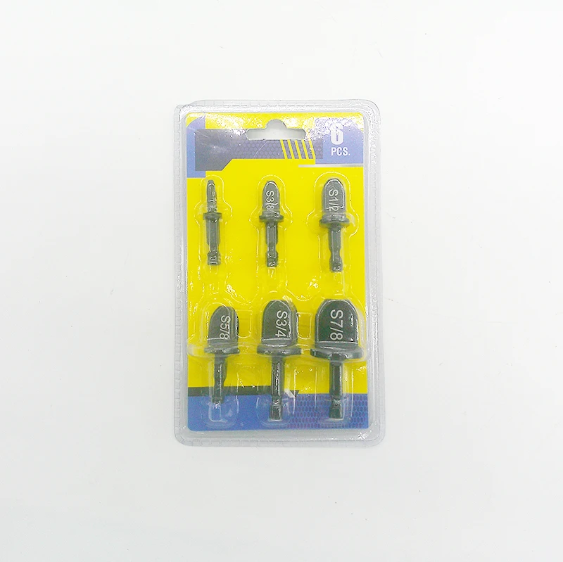 HVAC Repaire Kit Copper Pipe Expander Head Drill Bit One set 6pcs 1/4 3/8 1/2 5/8 3/4 7/8 Bit