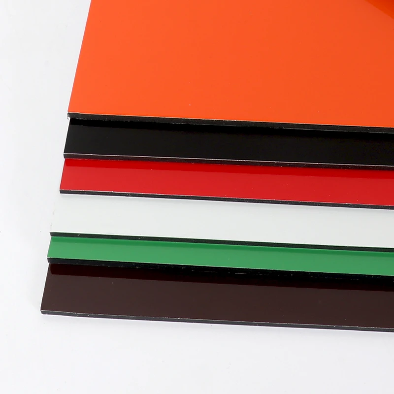 ALUSHINE pvdf /pe coated algeria  aluminum composite panel aluminum pvdf coated