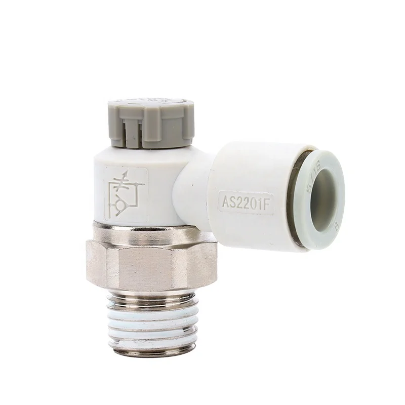 Factory price of Smc Type As Series Speed Control Valve Throttle Valve Pneumatic Quick Fittings Quick Connector