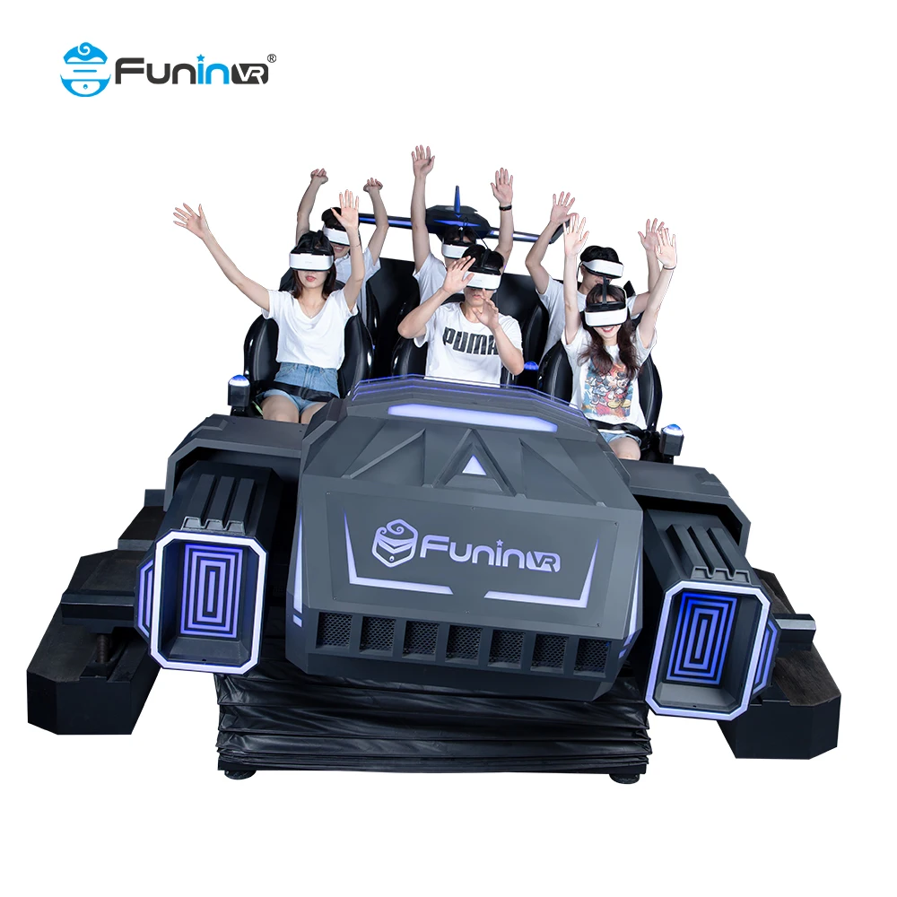 Funinvr vr game machine  Dark Mars 5d mobile 9d vr movie simulator amusement park ride 9d 6 seats vr warship