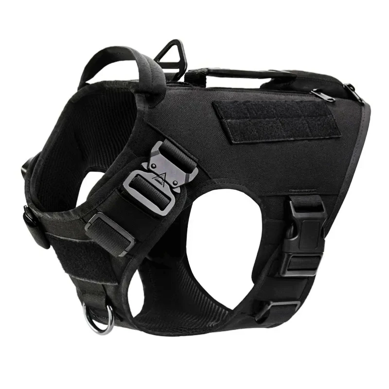Wholesale Custom Dog Harness Set Training Heavy Duty Tactical Dog Vest Harness
