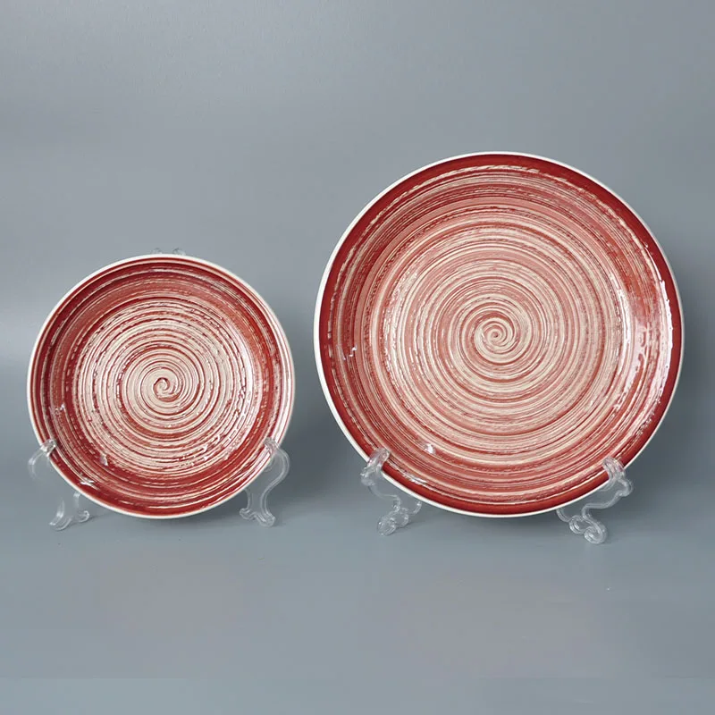 wholesale 16pcs tree bark glaze ceramic dinnerware sets for Australia for supermarket