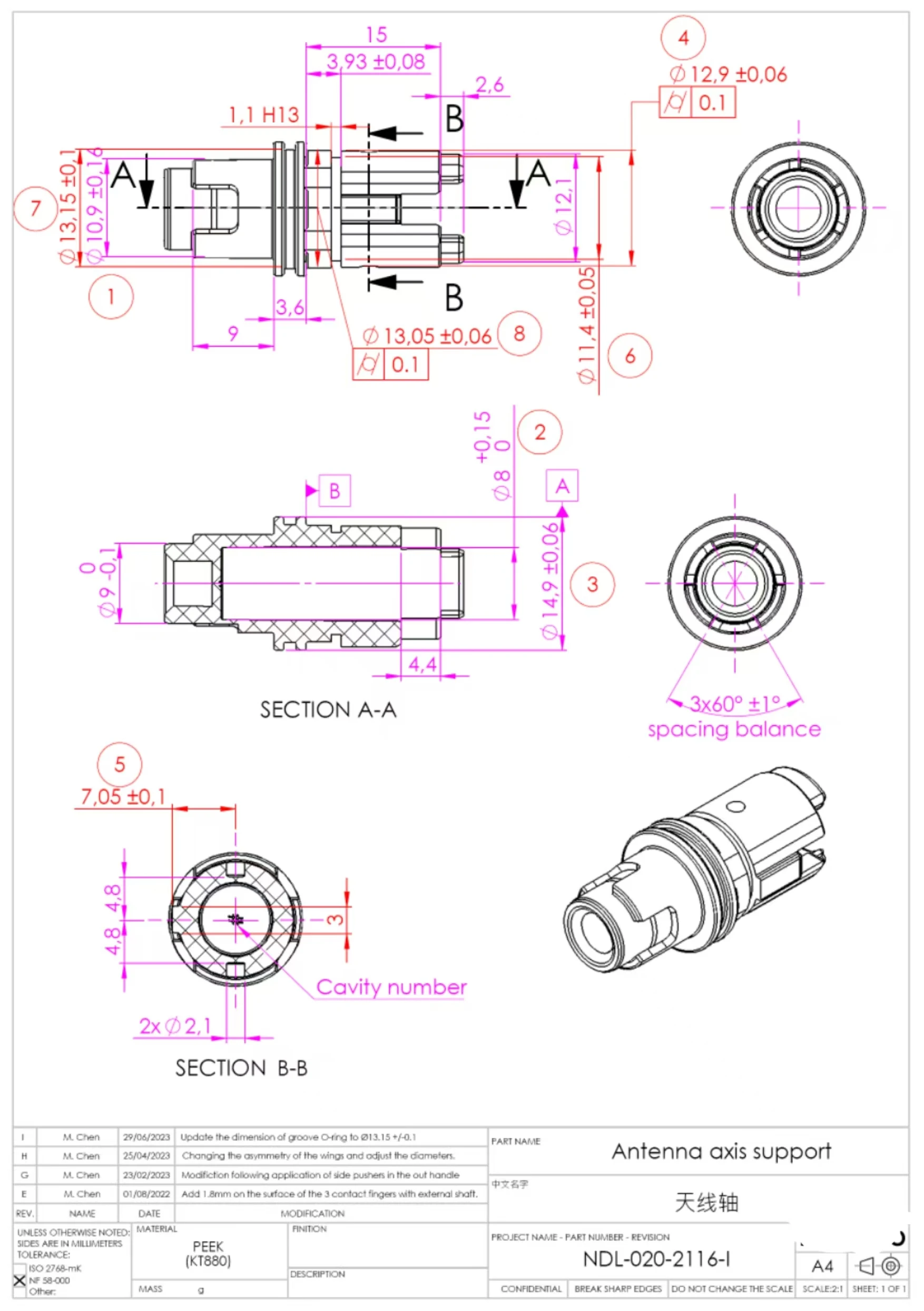 Glass Fiber Reinforced and Carbon Fiber Reinforced PEEK KT880  for Electronic lock Inject mold Electronic & Electrical