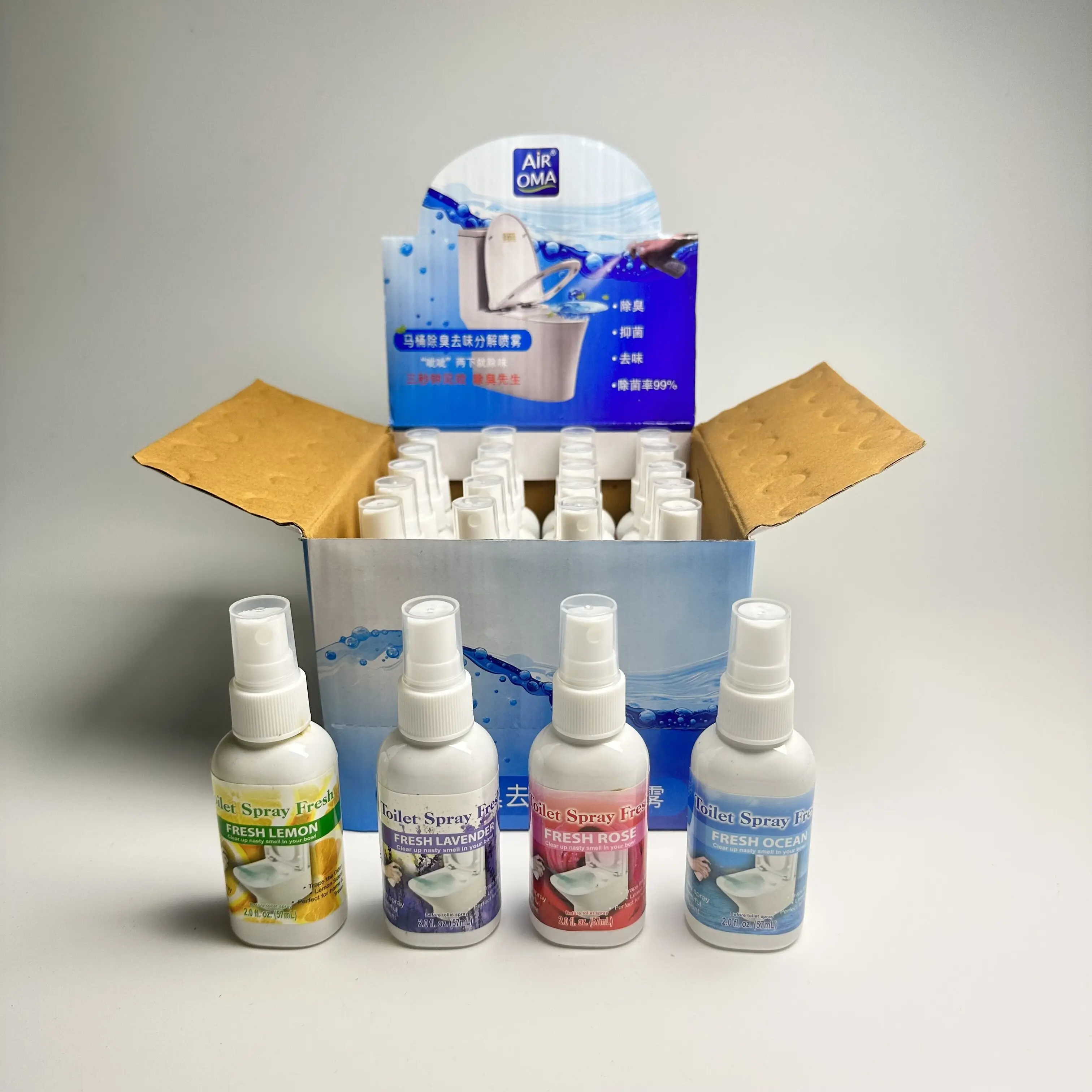 Long lasting Natural Fragrance toilet Air Freshener Spray House Perfume Deodorant Spray Bottle 57ml