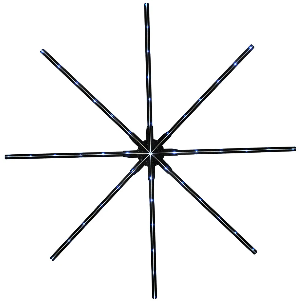 3D Hologram Fan LED Advertising Display 180cm Full Size Holographic Fan Display Advertising  Hologram Projector Cloud