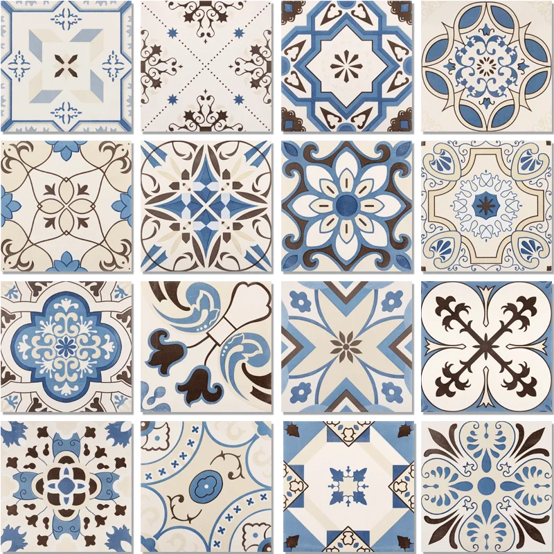 Factory price 200*200 mm Mediterranean elegant matte anti slip indoor sitting room ceramic tiles