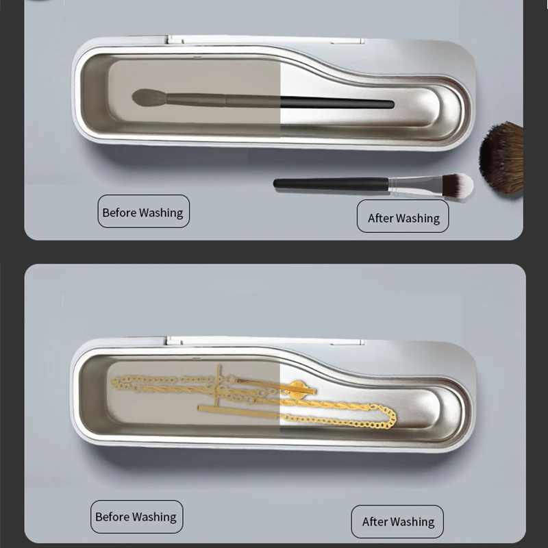 High Frequency Vibration UVC LED Light Multifunctional Disinfection Box for Watch Beauty Brush Toothbrush ultrasonic Cleaning